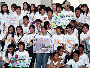 學員參與展翅計劃舉辦的「展翅摯友營」活動。